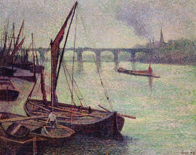 El Támesis en el Puente de Vauxhall, Londres de Maximilien Luce